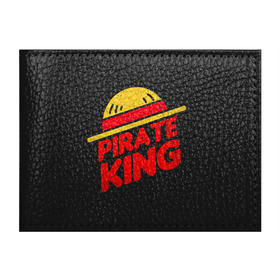Обложка для студенческого билета с принтом One Piece Pirate King в городе Новоалтайск, натуральная кожа | Размер: 11*8 см; Печать на всей внешней стороне | Тематика изображения на принте: anime | kaido | luffy | manga | one piece | theory | zoro | большой куш | ван | луффи | манга | манки д | мульт | пираты | пис | рыжий | сёнэн | сериал | шанкс