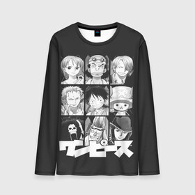 Мужской лонгслив 3D с принтом One Piece  в городе Новоалтайск, 100% полиэстер | длинные рукава, круглый вырез горловины, полуприлегающий силуэт | anime | kaido | luffy | manga | one piece | theory | zoro | большой куш | ван | луффи | манга | манки д | мульт | пираты | пис | рыжий | сёнэн | сериал | шанкс