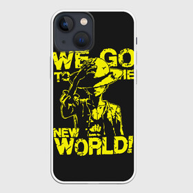 Чехол для iPhone 13 mini с принтом One Piece We Go World в городе Новоалтайск,  |  | anime | kaido | luffy | manga | one piece | theory | zoro | большой куш | ван | луффи | манга | манки д | мульт | пираты | пис | рыжий | сёнэн | сериал | шанкс