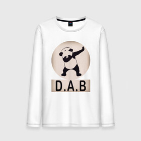 Мужской лонгслив хлопок с принтом DAB Panda в городе Новоалтайск, 100% хлопок |  | best | dab | dabbig | dance | freedom | hip hop | music | panda | rap | даб | даббинг | животные | крутой | лучший | медведь | музыка | панда | рэп | рэпер | свобода | танец | хип хоп