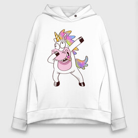 Женское худи Oversize хлопок с принтом Dabbing Unicorn в городе Новоалтайск, френч-терри — 70% хлопок, 30% полиэстер. Мягкий теплый начес внутри —100% хлопок | боковые карманы, эластичные манжеты и нижняя кромка, капюшон на магнитной кнопке | Тематика изображения на принте: best | dab | dabbig | dance | freedom | hip hop | music | rap | unicorn | даб | даббинг | единорог | крутой | лучший | музыка | рэп | рэпер | свобода | танец | хип хоп