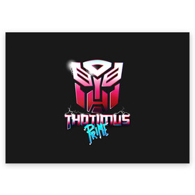Поздравительная открытка с принтом Трансформеры Thotimus Prime в городе Новоалтайск, 100% бумага | плотность бумаги 280 г/м2, матовая, на обратной стороне линовка и место для марки
 | bumblebee | transformers | автоботы | бамблби | мегатрон | оптимус прайм | роботы | трансформеры