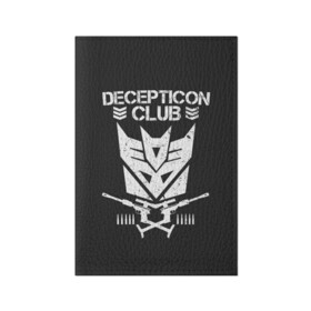 Обложка для паспорта матовая кожа с принтом Трансформеры Deceticon в городе Новоалтайск, натуральная матовая кожа | размер 19,3 х 13,7 см; прозрачные пластиковые крепления | Тематика изображения на принте: bumblebee | transformers | автоботы | бамблби | мегатрон | оптимус прайм | роботы | трансформеры