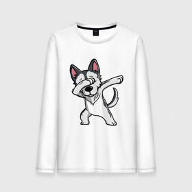 Мужской лонгслив хлопок с принтом Dabbing Dog в городе Новоалтайск, 100% хлопок |  | best | dab | dabbig | dance | dog | freedom | hip hop | music | rap | даб | даббинг | друг | животные | крутой | лучший | музыка | пёс | рэп | рэпер | свобода | собака | танец | хип хоп | щенок