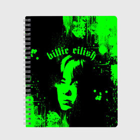 Тетрадь с принтом billie eilish в городе Новоалтайск, 100% бумага | 48 листов, плотность листов — 60 г/м2, плотность картонной обложки — 250 г/м2. Листы скреплены сбоку удобной пружинной спиралью. Уголки страниц и обложки скругленные. Цвет линий — светло-серый
 | bad guy | bad guy billie eilish | billie eilish | billie eilish bad | billie eilish guy | billie eilish merch | billie eilish мерч | lovely billie eilish | билли айлиш
