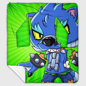 Плед с рукавами с принтом BRAWL STARS WEREWOLF LEON в городе Новоалтайск, 100% полиэстер | Закругленные углы, все края обработаны. Ткань не мнется и не растягивается. Размер 170*145 | brawl stars | brawl stars werewolf leon | brawler | leon | werewolf | бравл старз | бравлер | волк | леон | оборотень | оборотень леон