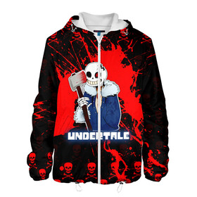 Мужская куртка 3D с принтом UNDERTALE. в городе Новоалтайск, ткань верха — 100% полиэстер, подклад — флис | прямой крой, подол и капюшон оформлены резинкой с фиксаторами, два кармана без застежек по бокам, один большой потайной карман на груди. Карман на груди застегивается на липучку | asriel dreemurr | chara | frisk | sans | undertale | азриэль дримурр | андертейл | андрайн | гастер | меттатон | санс | фриск | чара