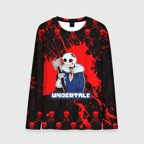 Мужской лонгслив 3D с принтом UNDERTALE. в городе Новоалтайск, 100% полиэстер | длинные рукава, круглый вырез горловины, полуприлегающий силуэт | asriel dreemurr | chara | frisk | sans | undertale | азриэль дримурр | андертейл | андрайн | гастер | меттатон | санс | фриск | чара