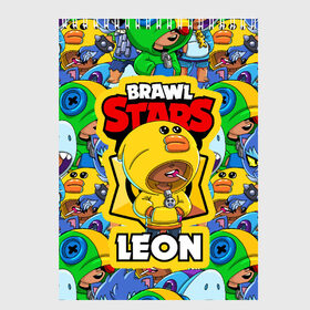 Скетчбук с принтом BRAWL STARS SALLY LEON в городе Новоалтайск, 100% бумага
 | 48 листов, плотность листов — 100 г/м2, плотность картонной обложки — 250 г/м2. Листы скреплены сверху удобной пружинной спиралью | brawl stars | brawl stars sally leon | brawler | leon | sally | бравл старз | бравлер | леон | салли | салли леон