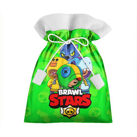 Подарочный 3D мешок с принтом BRAWL STARS LEON в городе Новоалтайск, 100% полиэстер | Размер: 29*39 см | Тематика изображения на принте: brawl stars | brawl stars leon | brawler | leon | sally | shark | werewolf | акула | бравл старз | бравлер | леон | оборотень | салли