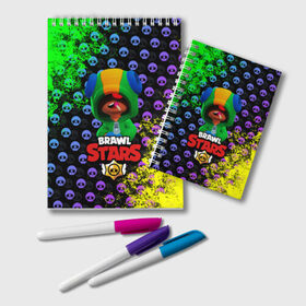 Блокнот с принтом Brawl Stars LEON в городе Новоалтайск, 100% бумага | 48 листов, плотность листов — 60 г/м2, плотность картонной обложки — 250 г/м2. Листы скреплены удобной пружинной спиралью. Цвет линий — светло-серый
 | 8 bit | 8 бит | brawl | brawl stars | crow | leon | stars | бравл | бравл старс | браво старс | игра | компьютерная | кров | леон | онлайн | старс
