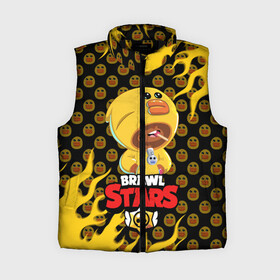 Женский жилет утепленный 3D с принтом BRAWL STARS SALLY LEON. в городе Новоалтайск,  |  | brawl stars | leon | moba | pattern | sally leon | бравл старс | жанр | игра | леон | огонь | паттерн | пламя | утка