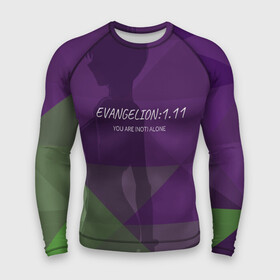 Мужской рашгард 3D с принтом Evangelion: 1.11 в городе Новоалтайск,  |  | eva | evangelion | rei | you are not alone | девушка | ева | евангелион | рей | ты не один | тян