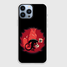 Чехол для iPhone 13 Pro Max с принтом Чужой внутри меня в городе Новоалтайск,  |  | Тематика изображения на принте: alien | кино | пародия | прикол | смешно | фильм | чужой | юмор