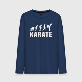 Мужской лонгслив хлопок с принтом Karate Evolution в городе Новоалтайск, 100% хлопок |  | боевое искусство | боец | карате | каратэ | каратэ боец | каратэ воин | каратэ до | карте кёкусинкай | кёкусинкай | киокусинкай | пустая рука | путь пустой руки | рука тан | самооборона