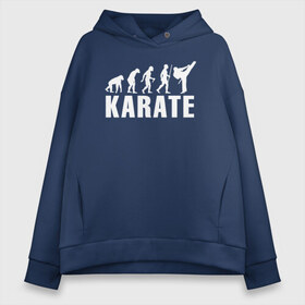 Женское худи Oversize хлопок с принтом Karate Evolution в городе Новоалтайск, френч-терри — 70% хлопок, 30% полиэстер. Мягкий теплый начес внутри —100% хлопок | боковые карманы, эластичные манжеты и нижняя кромка, капюшон на магнитной кнопке | боевое искусство | боец | карате | каратэ | каратэ боец | каратэ воин | каратэ до | карте кёкусинкай | кёкусинкай | киокусинкай | пустая рука | путь пустой руки | рука тан | самооборона