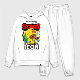 Мужской костюм хлопок OVERSIZE с принтом BRAWL STARS LEON в городе Новоалтайск,  |  | brawl stars | brawl stars leon | brawler | leon | sally | shark | акула | бравл старз | бравлер | леон | салли