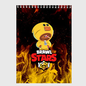 Скетчбук с принтом BRAWL STARS SALLY LEON в городе Новоалтайск, 100% бумага
 | 48 листов, плотность листов — 100 г/м2, плотность картонной обложки — 250 г/м2. Листы скреплены сверху удобной пружинной спиралью | brawl stars | crow | leon | leon shark | sally leon | shark | stars | акула | берли | ворон | леон | леон акула | спайк | эль примо
