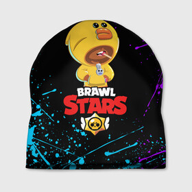 Шапка 3D с принтом BRAWL STARS SALLY LEON в городе Новоалтайск, 100% полиэстер | универсальный размер, печать по всей поверхности изделия | brawl stars | crow | leon | leon shark | sally leon | shark | stars | акула | берли | ворон | леон | леон акула | спайк | эль примо