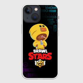 Чехол для iPhone 13 mini с принтом BRAWL STARS SALLY LEON в городе Новоалтайск,  |  | brawl stars | crow | leon | leon shark | sally leon | shark | stars | акула | берли | ворон | леон | леон акула | спайк | эль примо