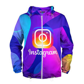 Мужская ветровка 3D с принтом Instagram Exclusive в городе Новоалтайск, 100% полиэстер | подол и капюшон оформлены резинкой с фиксаторами, два кармана без застежек по бокам, один потайной карман на груди | insta | instagram | instagramm | social | видео | инста | инстаграм | инстаграмм | приложение | социальная сеть | фото