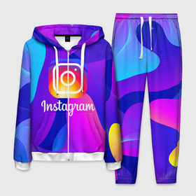 Мужской костюм 3D с принтом Instagram Exclusive в городе Новоалтайск, 100% полиэстер | Манжеты и пояс оформлены тканевой резинкой, двухслойный капюшон со шнурком для регулировки, карманы спереди | insta | instagram | instagramm | social | видео | инста | инстаграм | инстаграмм | приложение | социальная сеть | фото