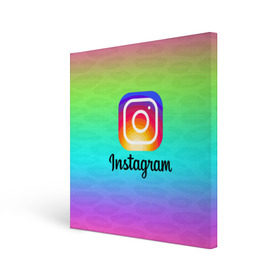Холст квадратный с принтом INSTAGRAM 2020 в городе Новоалтайск, 100% ПВХ |  | insta | instagram | instagramm | social | видео | инста | инстаграм | инстаграмм | приложение | социальная сеть | фото