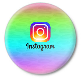 Значок с принтом INSTAGRAM 2020 в городе Новоалтайск,  металл | круглая форма, металлическая застежка в виде булавки | insta | instagram | instagramm | social | видео | инста | инстаграм | инстаграмм | приложение | социальная сеть | фото