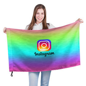 Флаг 3D с принтом INSTAGRAM 2020 в городе Новоалтайск, 100% полиэстер | плотность ткани — 95 г/м2, размер — 67 х 109 см. Принт наносится с одной стороны | insta | instagram | instagramm | social | видео | инста | инстаграм | инстаграмм | приложение | социальная сеть | фото