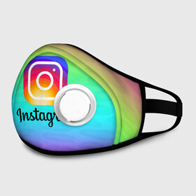 Маска из неопрена с принтом INSTAGRAM 2020 в городе Новоалтайск, неопрен 100% | Форма огибающая нос. Резинки для ушей с дополнительной резинкой на затылке. Клапан для выдоха для активного дыхания при занятиях спортом. Эластичный материал маски и окантовки для лучшего растяжения и прилегания маски.  | Тематика изображения на принте: insta | instagram | instagramm | social | видео | инста | инстаграм | инстаграмм | приложение | социальная сеть | фото