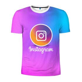 Мужская футболка 3D спортивная с принтом INSTAGRAM в городе Новоалтайск, 100% полиэстер с улучшенными характеристиками | приталенный силуэт, круглая горловина, широкие плечи, сужается к линии бедра | insta | instagram | instagramm | social | видео | инста | инстаграм | инстаграмм | приложение | социальная сеть | фото