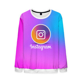 Мужской свитшот 3D с принтом INSTAGRAM в городе Новоалтайск, 100% полиэстер с мягким внутренним слоем | круглый вырез горловины, мягкая резинка на манжетах и поясе, свободная посадка по фигуре | insta | instagram | instagramm | social | видео | инста | инстаграм | инстаграмм | приложение | социальная сеть | фото