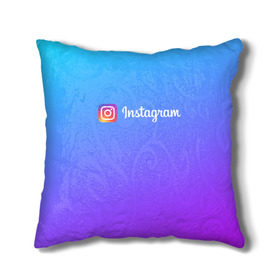 Подушка 3D с принтом INSTAGRAM GRADIENT в городе Новоалтайск, наволочка – 100% полиэстер, наполнитель – холлофайбер (легкий наполнитель, не вызывает аллергию). | состоит из подушки и наволочки. Наволочка на молнии, легко снимается для стирки | insta | instagram | instagramm | social | видео | инста | инстаграм | инстаграмм | приложение | социальная сеть | фото