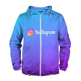 Мужская ветровка 3D с принтом INSTAGRAM GRADIENT в городе Новоалтайск, 100% полиэстер | подол и капюшон оформлены резинкой с фиксаторами, два кармана без застежек по бокам, один потайной карман на груди | insta | instagram | instagramm | social | видео | инста | инстаграм | инстаграмм | приложение | социальная сеть | фото