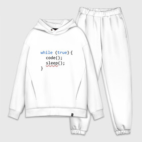 Мужской костюм хлопок OVERSIZE с принтом Code   sleep в городе Новоалтайск,  |  | c | c++ | code | coder | computer | hacker | java | programm | tag | жизнь | код | кодер | программа | программист | сон | хакер | хочу спать