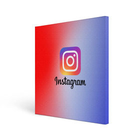 Холст квадратный с принтом INSTAGRAM в городе Новоалтайск, 100% ПВХ |  | insta | instagram | instagramm | social | видео | инста | инстаграм | инстаграмм | приложение | социальная сеть | фото