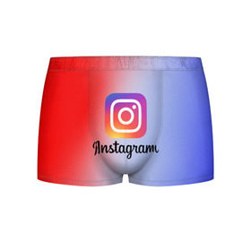 Мужские трусы 3D с принтом INSTAGRAM в городе Новоалтайск, 50% хлопок, 50% полиэстер | классическая посадка, на поясе мягкая тканевая резинка | Тематика изображения на принте: insta | instagram | instagramm | social | видео | инста | инстаграм | инстаграмм | приложение | социальная сеть | фото