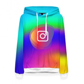 Женская толстовка 3D с принтом INSTAGRAM в городе Новоалтайск, 100% полиэстер  | двухслойный капюшон со шнурком для регулировки, мягкие манжеты на рукавах и по низу толстовки, спереди карман-кенгуру с мягким внутренним слоем. | insta | instagram | instagramm | social | видео | инста | инстаграм | инстаграмм | приложение | социальная сеть | фото