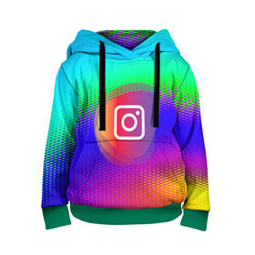 Детская толстовка 3D с принтом INSTAGRAM в городе Новоалтайск, 100% полиэстер | двухслойный капюшон со шнурком для регулировки, мягкие манжеты на рукавах и по низу толстовки, спереди карман-кенгуру с мягким внутренним слоем | insta | instagram | instagramm | social | видео | инста | инстаграм | инстаграмм | приложение | социальная сеть | фото