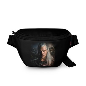 Поясная сумка 3D с принтом THE WITCHER в городе Новоалтайск, 100% полиэстер | плотная ткань, ремень с регулируемой длиной, внутри несколько карманов для мелочей, основное отделение и карман с обратной стороны сумки застегиваются на молнию | geralt | netflix | the witcher | witcher | ведьмак | геральт | йенифер | нетфликс | сериал ведьмак | трисс | цири