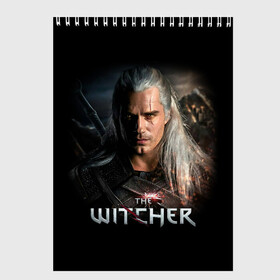 Скетчбук с принтом THE WITCHER в городе Новоалтайск, 100% бумага
 | 48 листов, плотность листов — 100 г/м2, плотность картонной обложки — 250 г/м2. Листы скреплены сверху удобной пружинной спиралью | Тематика изображения на принте: geralt | netflix | the witcher | witcher | ведьмак | геральт | йенифер | нетфликс | сериал ведьмак | трисс | цири