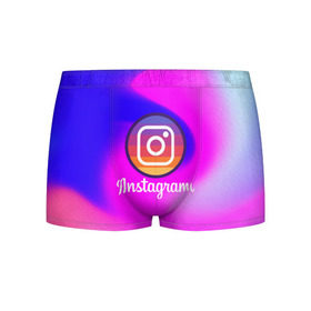 Мужские трусы 3D с принтом INSTAGRAM в городе Новоалтайск, 50% хлопок, 50% полиэстер | классическая посадка, на поясе мягкая тканевая резинка | Тематика изображения на принте: insta | instagram | instagramm | social | видео | инста | инстаграм | инстаграмм | приложение | социальная сеть | фото