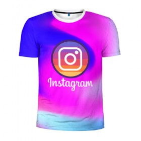 Мужская футболка 3D спортивная с принтом INSTAGRAM в городе Новоалтайск, 100% полиэстер с улучшенными характеристиками | приталенный силуэт, круглая горловина, широкие плечи, сужается к линии бедра | insta | instagram | instagramm | social | видео | инста | инстаграм | инстаграмм | приложение | социальная сеть | фото