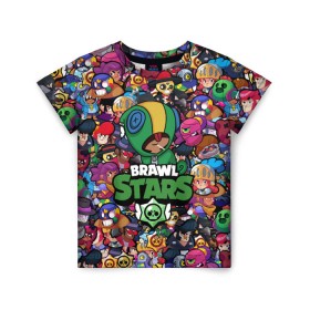 Детская футболка 3D с принтом BRAWL STARS LEON в городе Новоалтайск, 100% гипоаллергенный полиэфир | прямой крой, круглый вырез горловины, длина до линии бедер, чуть спущенное плечо, ткань немного тянется | 2020 | android | brawl stars | crow | games | leon | mobile game | stars | бравл старс | ворон | игры | леон | мобильные игры