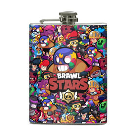 Фляга с принтом BRAWL STARS EL PRIMO в городе Новоалтайск, металлический корпус | емкость 0,22 л, размер 125 х 94 мм. Виниловая наклейка запечатывается полностью | Тематика изображения на принте: bibi | brawl stars | brock | bull | crow | dinomike | el primo | leon | mobile game | nita | poko | ricochet | stars | tara | бравл старс | ворон | леон | мобильные игры
