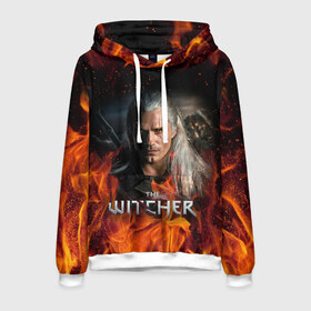 Мужская толстовка 3D с принтом THE WITCHER в городе Новоалтайск, 100% полиэстер | двухслойный капюшон со шнурком для регулировки, мягкие манжеты на рукавах и по низу толстовки, спереди карман-кенгуру с мягким внутренним слоем. | geralt | netflix | the witcher | witcher | ведьмак | геральт | йенифер | нетфликс | сериал ведьмак | трисс | цири