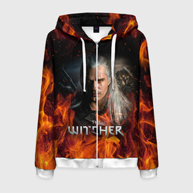 Мужская толстовка 3D на молнии с принтом THE WITCHER в городе Новоалтайск, 100% полиэстер | длина до линии бедра, манжеты и пояс оформлены мягкой тканевой резинкой, двухслойный капюшон со шнурком для регулировки, спереди молния, по бокам два кармана | geralt | netflix | the witcher | witcher | ведьмак | геральт | йенифер | нетфликс | сериал ведьмак | трисс | цири