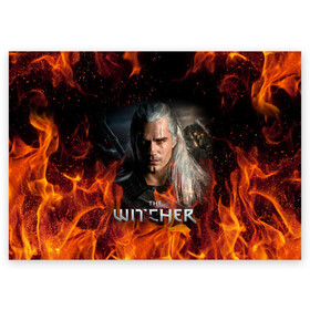 Поздравительная открытка с принтом THE WITCHER в городе Новоалтайск, 100% бумага | плотность бумаги 280 г/м2, матовая, на обратной стороне линовка и место для марки
 | geralt | netflix | the witcher | witcher | ведьмак | геральт | йенифер | нетфликс | сериал ведьмак | трисс | цири