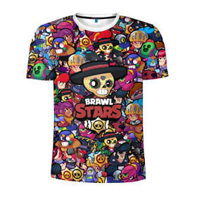 Мужская футболка 3D спортивная с принтом BRAWL STARS POKO в городе Новоалтайск, 100% полиэстер с улучшенными характеристиками | приталенный силуэт, круглая горловина, широкие плечи, сужается к линии бедра | bibi | brawl stars | brock | bull | crow | dinomike | el primo | leon | mobile game | nita | poko | ricochet | stars | tara | бравл старс | ворон | леон | мобильные игры