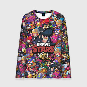 Мужской лонгслив 3D с принтом BRAWL STARS BULL в городе Новоалтайск, 100% полиэстер | длинные рукава, круглый вырез горловины, полуприлегающий силуэт | bibi | brawl stars | brock | bull | crow | dinomike | el primo | leon | mobile game | nita | poko | ricochet | stars | tara | бравл старс | ворон | леон | мобильные игры